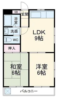 ヴィラ豊田【2階】の間取り
