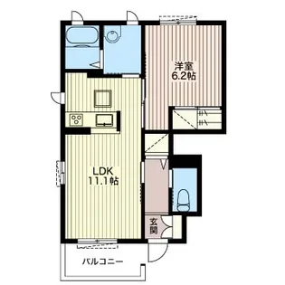 シャーメゾン八幡【2階】の間取り