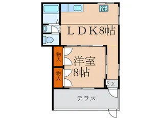 第5清和ハイツ【1階】の間取り