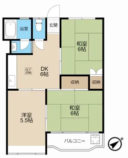 古河プラザ2【1階】の間取り