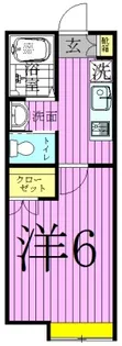 クリスタル竹の塚【2階】の間取り
