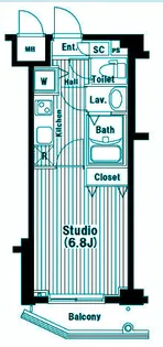 ガーラヒルズ目黒東山【4階】の間取り