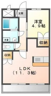 エスポワール【1階】の間取り