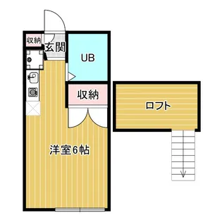 ハイツ北松川【1階】の間取り