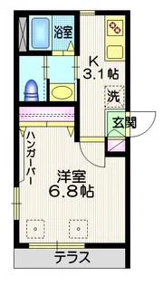 メイプル【1階】の間取り