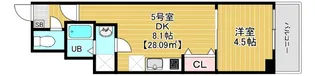 コンフォルテ本千葉【4階】の間取り