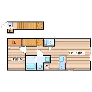 akala小松島【2階】の間取り