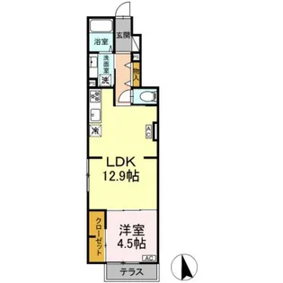 グラナーデ成城学園前B【1階】の間取り