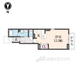 ポンテリブロK・2【1階】の間取り