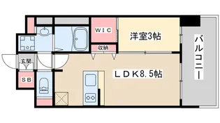アーバンパーク御幣島【8階】の間取り