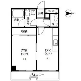 アルカディア中野【3階】の間取り