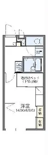 レオパレスウッドランド【1階】の間取り