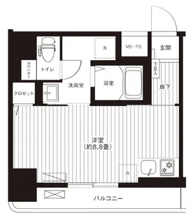 リーノ新宿若松町【10階】の間取り