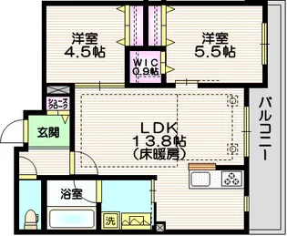 領家プライムコートI【3階】の間取り