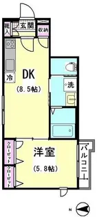 ディアコートU【2階】の間取り