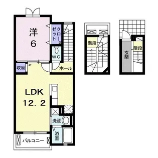 サンライト【3階】の間取り
