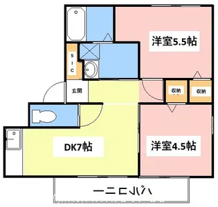 サカイハイツC棟【2階】の間取り