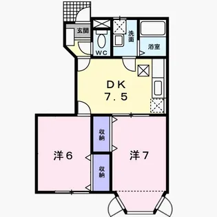 プレミアージュB【1階】の間取り