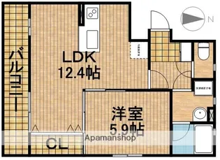 フォレストハウスII【1階】の間取り