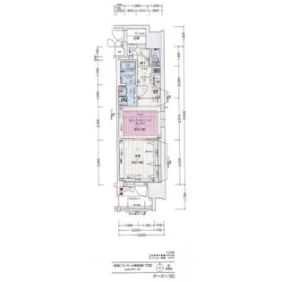 プレサンス心斎橋ニスト【14階】の間取り