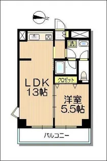 プリミエール藤田【5階】の間取り