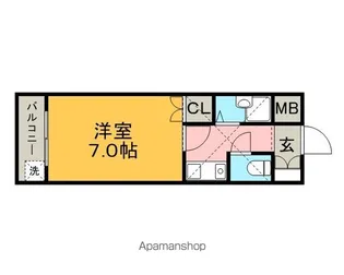 プライマリー久留米大南(旧シティハイツ久留米)【2階】の間取り
