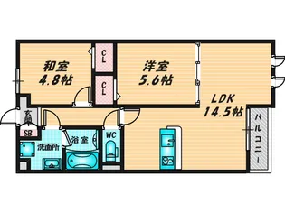 カシータ・ソル【1階】の間取り