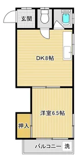 フラット73【3階】の間取り