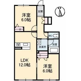 アトリエール太田【1階】の間取り