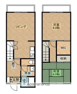堤フルーツコーポ【1階】の間取り