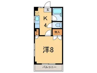 パークサイド二子【3階】の間取り