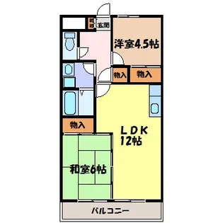 カーサ金山【6階】の間取り
