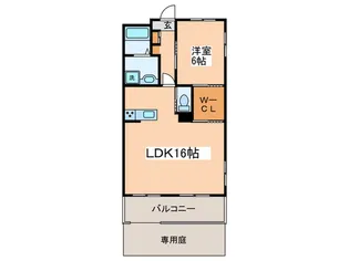 ドウェル宮前平【1階】の間取り