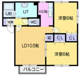 原田ハイツ3【2階】の間取り