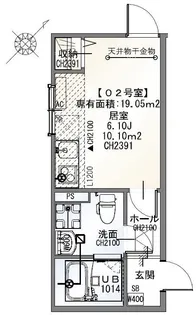 NanoCare Minami-Gyoutoku【2階】の間取り