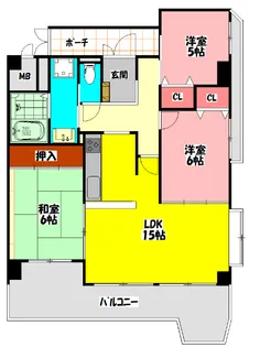 さくら館【4階】の間取り
