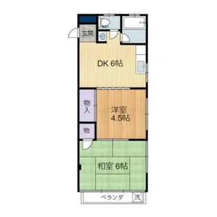 ベルメゾン山口【1階】の間取り