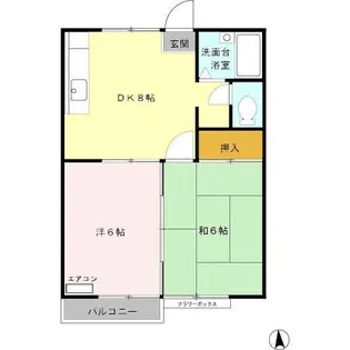 クローバーハイツ【2階】の間取り