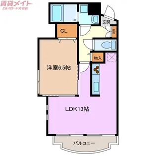 グランシスサウスウエスト【2階】の間取り