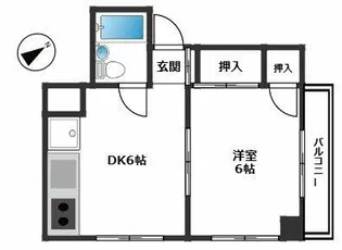 東十条駅前マンション【3階】の間取り