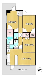 プレシスあすと長町【10階】の間取り