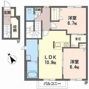 Aventino C棟【2階】の間取り