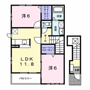 サンフレンズ C【2階】の間取り