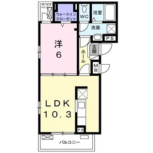 カトレア【2階】の間取り