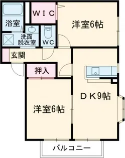 マ,メゾンA【2階】の間取り