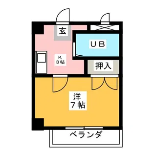 ルミエール豊国【3階】の間取り