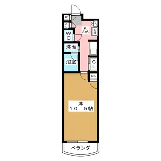プレステージ西大須【3階】の間取り