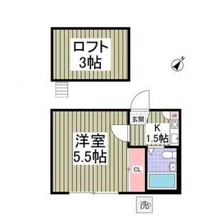 西川口第40レジデンス【1階】の間取り
