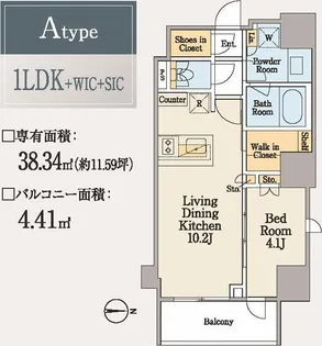 クレストコート木場【2階】の間取り