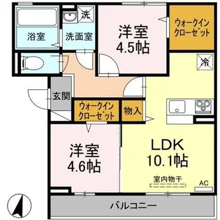 アルテール新和 A棟【2階】の間取り